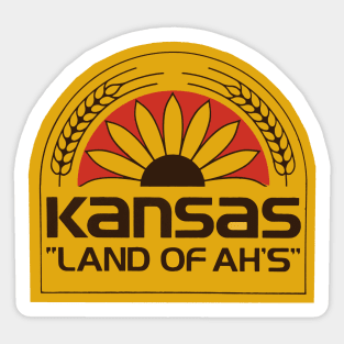 Kansas Land of Ah's 80s Sticker